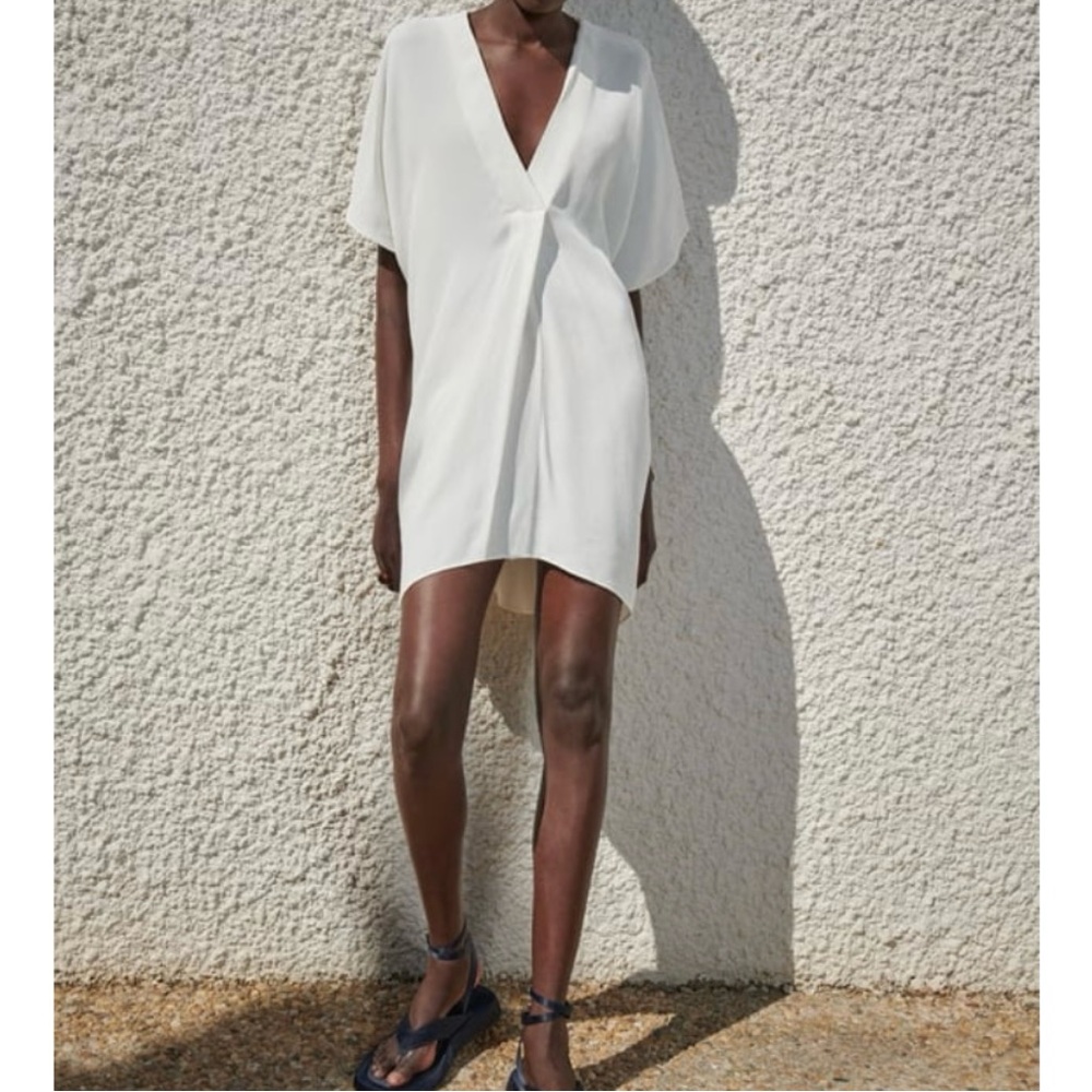 Zara pleated flowy blouse / dress